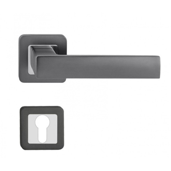 Manere usi TREND crom - grafit cu rozeta yala