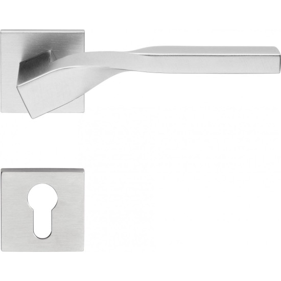 Manere usi TWIST crom satin cu rozeta yala