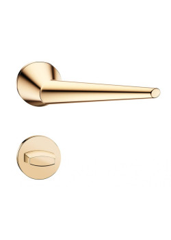 Manere usi Unica ( Cone ) slim auriu lucios cu rozeta wc