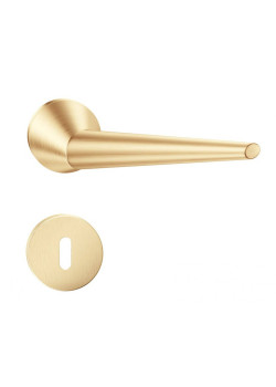 Manere usi Unica ( Cone ) slim auriu satin cu rozeta cheie