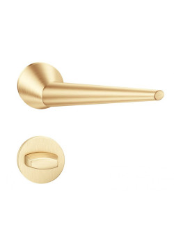 Manere usi Unica ( Cone ) slim auriu satin cu rozeta wc