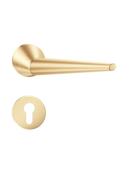 Manere usi Unica ( Cone ) slim auriu satin cu rozeta yala