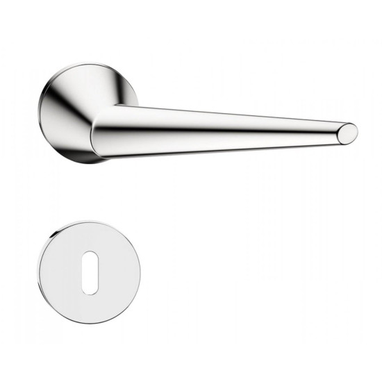 Manere usi Unica ( Cone ) slim crom lucios cu rozeta cheie