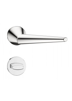 Manere usi Unica ( Cone ) slim crom lucios cu rozeta wc