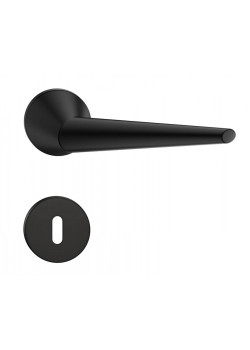 Manere usi Unica ( Cone ) slim negru cu rozeta cheie