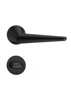 Manere usi Unica ( Cone ) slim negru cu rozeta wc