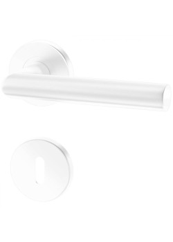 Manere usi UNO alb mat cu rozeta cheie