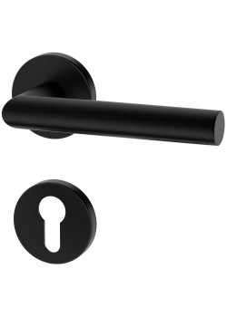 Manere usi UNO negru mat cu rozeta yala