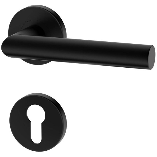 Manere usi UNO negru mat cu rozeta yala