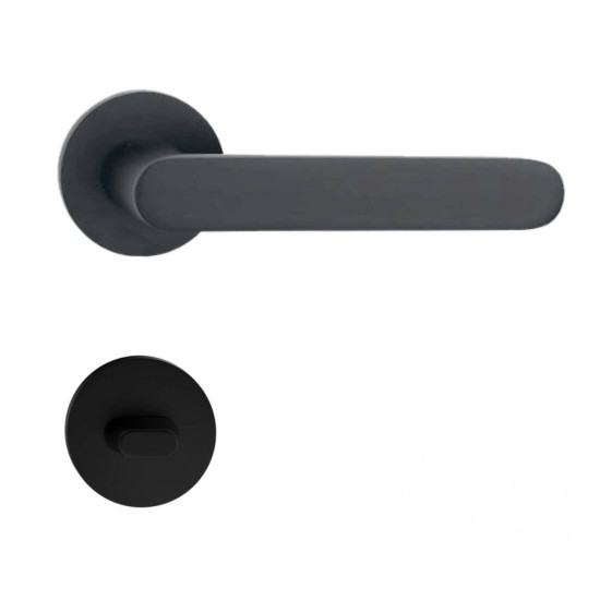 Manere usi Verona negru mat rozeta wc