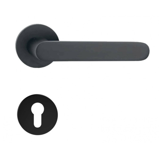 Manere usi Verona negru mat rozeta yala