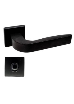 Manere usi ZOE Q negru mat cu rozeta wc