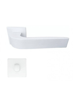 Manere usi ZOE Q alb mat cu rozeta wc