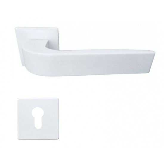 Manere usi ZOE Q alb mat cu rozeta yala