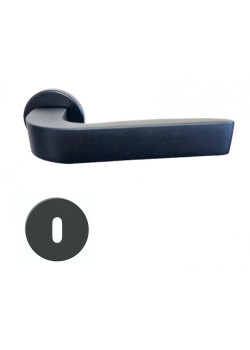 Manere usi ZOE R negru mat cu rozeta cheie