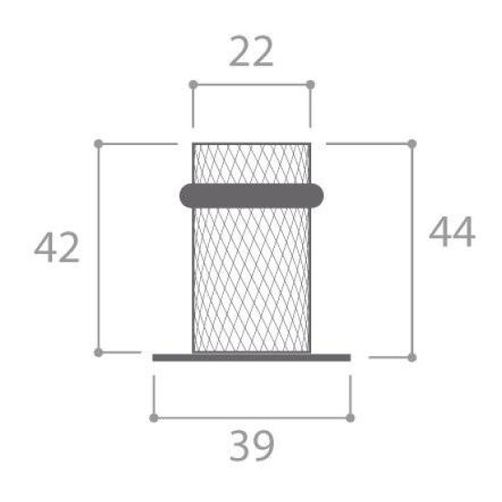 Opritor de usa TIME BIG auriu satin Opritor de usa TIME BIG auriu satin