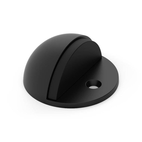 Opritor usa pentru pardoseala, STOP 1, negru cu surub Opritor usa pentru pardoseala, STOP 1, negru cu surub