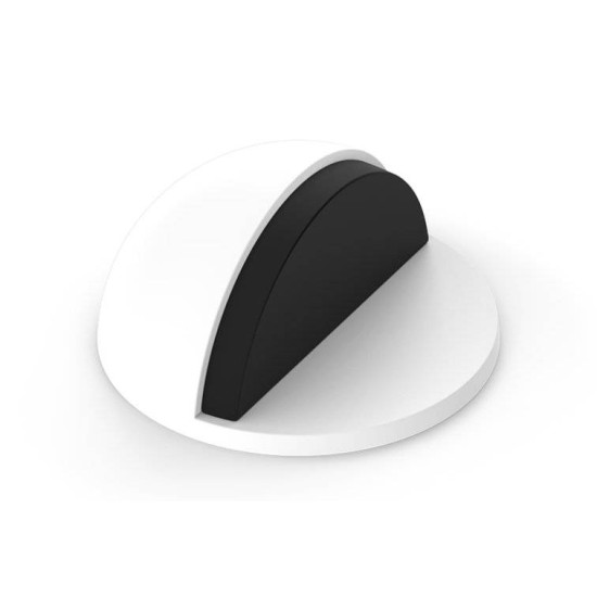 Opritor usa pentru pardoseala, STOP 2, alb cu adeziv Opritor usa pentru pardoseala, STOP 2, alb cu adeziv