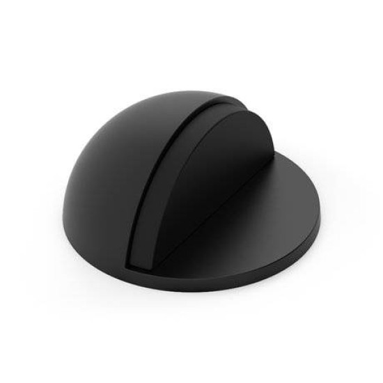 Opritor usa pentru pardoseala, STOP 2, negru cu adeziv Opritor usa pentru pardoseala, STOP 2, negru cu adeziv