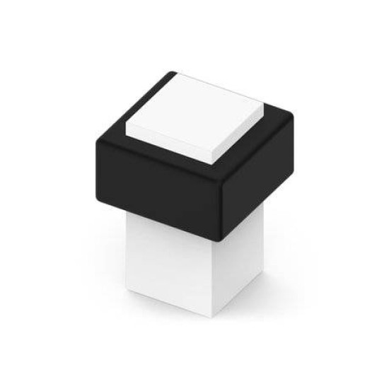 Opritor usa pentru pardoseala, STOP 3, alb cu surub Opritor usa pentru pardoseala, STOP 3, alb cu surub