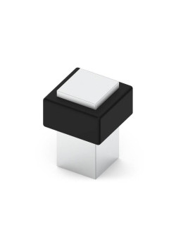 Opritor usa pentru pardoseala, STOP 3, crom cu surub