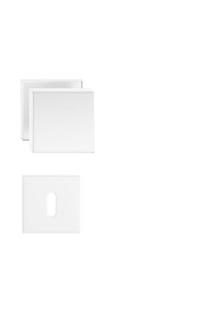 Set butoni Aegis mobili alb mat cu rozeta cheie