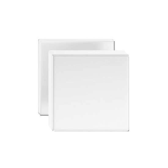 Set butoni Aegis mobili alb mat cu rozeta cheie