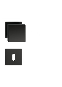 Set butoni Aegis mobili negru mat cu rozeta cheie