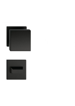 Set butoni Aegis mobili negru mat cu rozeta wc