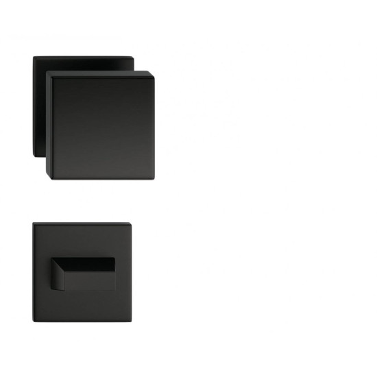 Set butoni Aegis mobili negru mat cu rozeta wc