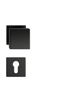 Set butoni Aegis mobili negru mat cu rozeta yala