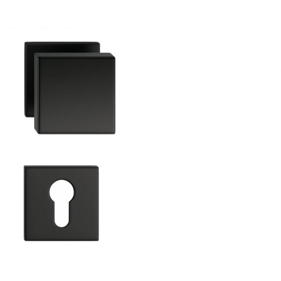 Set butoni Aegis mobili negru mat cu rozeta yala