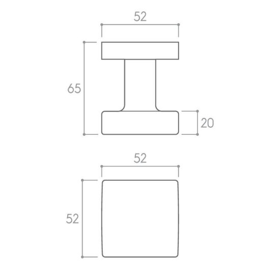 Set butoni Aegis mobili negru mat cu rozeta yala