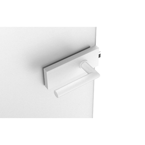 Set complet usi sticla alb mat cu balamale orizontale ORB