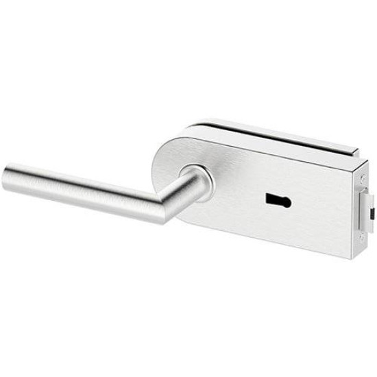 Set complet usi sticla inox cu balamale orizontale cheie 2