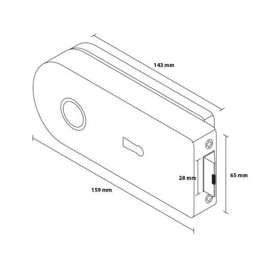 Set complet usi sticla inox cu balamale orizontale cheie 2