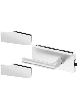 Set complet usi sticla inox cu balamale orizontale ORB