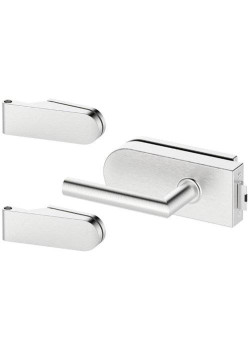 Set complet usi sticla inox cu balamale orizontale ORB 2