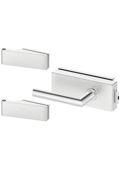 Set complet usi sticla inox cu balamale orizontale ORB 3