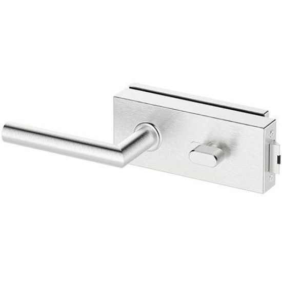 Set complet usi sticla inox cu balamale orizontale wc 3