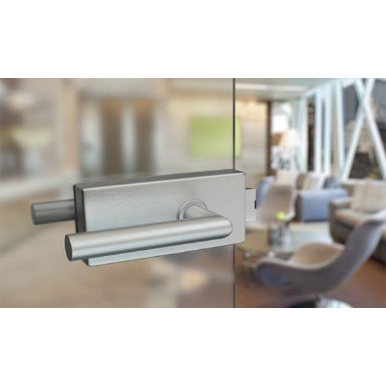 Set complet usi sticla inox cu balamale orizontale wc 3