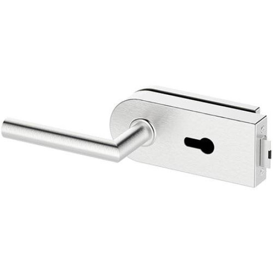 Set complet usi sticla inox cu balamale orizontale yala 2