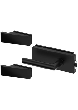 Set complet usi sticla negru mat cu balamale orizontale ORB