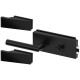 Set complet usi sticla negru mat cu balamale orizontale wc