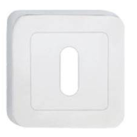 Set rozete crom lucios patrate cheie Set rozete crom lucios patrate cheie