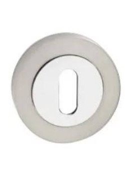 Set rozete crom nichel rotunde cheie