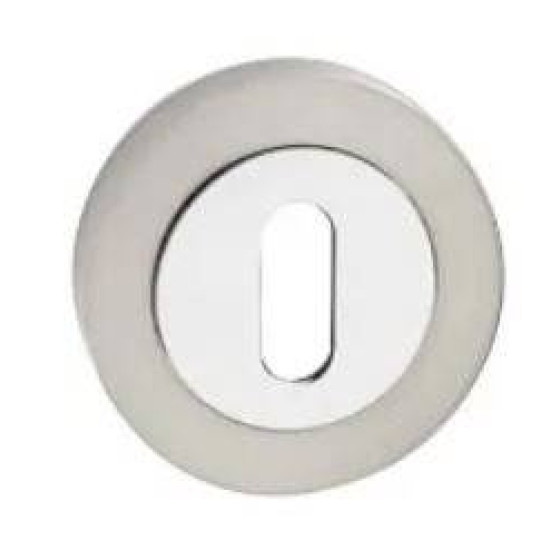 Set rozete crom nichel rotunde cheie