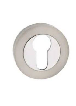 Set rozete crom nichel rotunde cheie