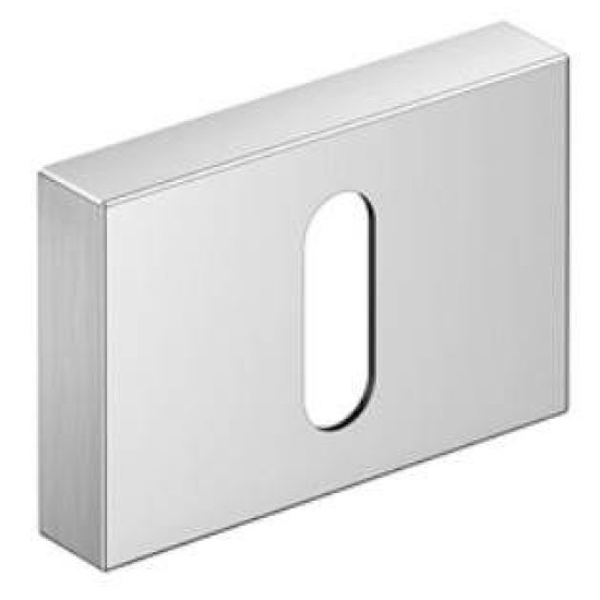 Set rozete crom satin rectangulare cheie