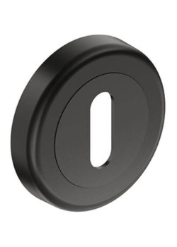 Set rozete negru mat rotunde cheie